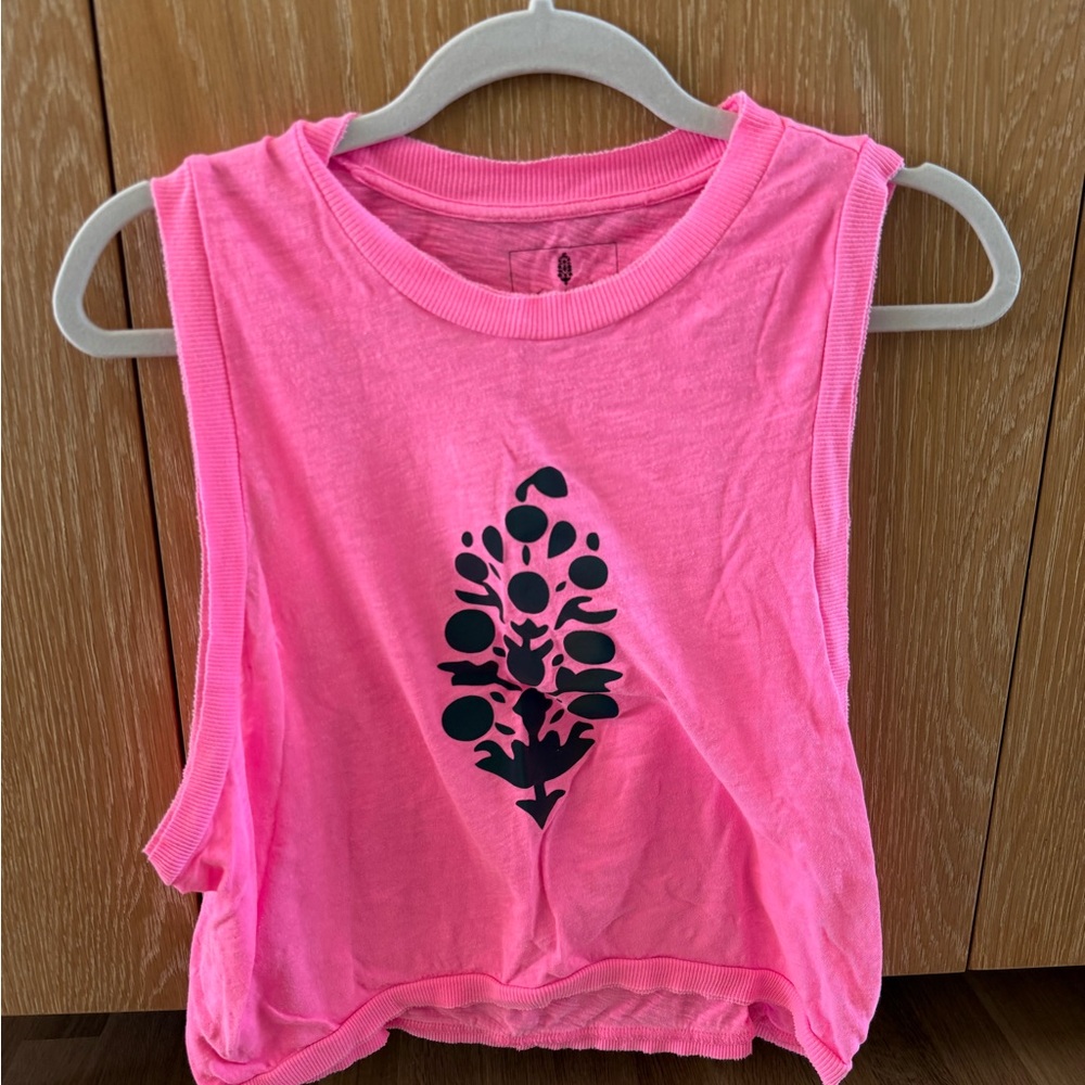 Pink Sleeveless Tank Top